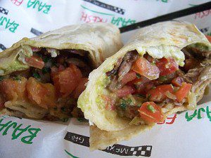 Half-Price Baja Fresh Burrito