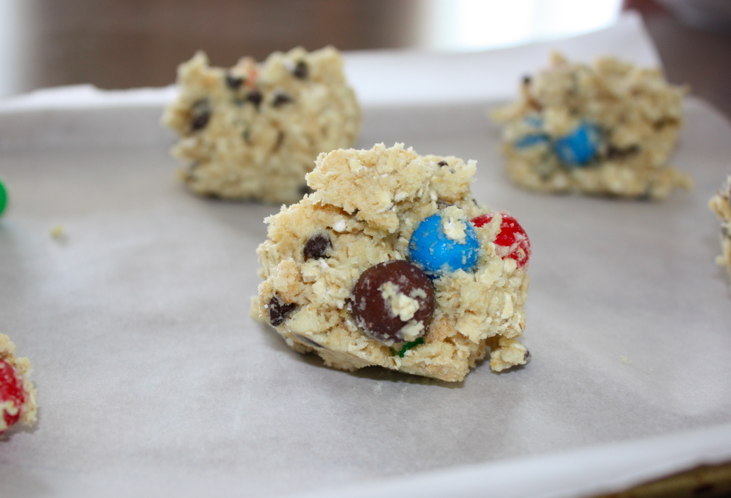 Cookies on baking pan