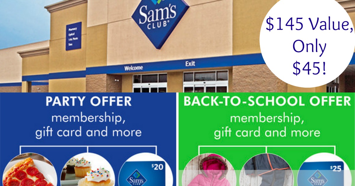 Sam's Club Membership, 25 Gift Card & More Only 45 (145
