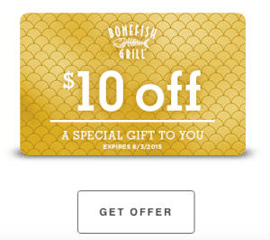 Bonefish Grill Coupons: $10 Off Dinner Purchase (2025)