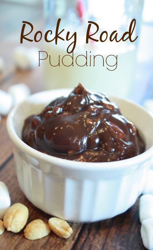 Quick dessert recipes are the best! And this easy pudding dessert recipes falls into that category, for certain. With marshmallows, peanuts and more this rocky road pudding is a hit with anyone who tries it. So delicious!