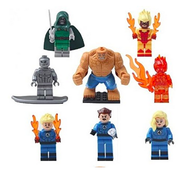 FANTASTIC FOUR lego Super Hero minifigures