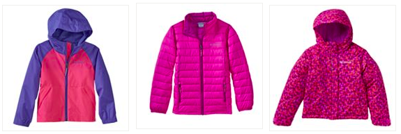 girls colubia jackets on sale