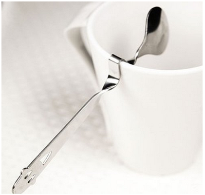 stainless steel coffeed drink spoon