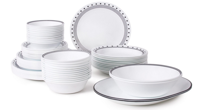 Corelle 76-Piece Dinnerware Set w/ Service for 12, Only $124.97
