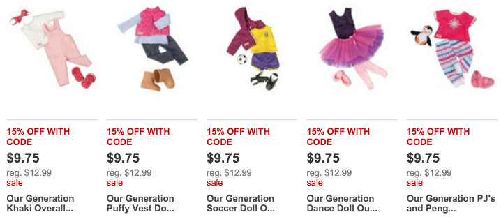 doll clothes on sale