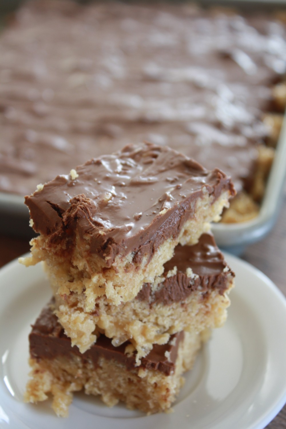 Scotch-A-Roos are the "Ultimate" Rice Krispie Treat! Double the recipe and use whole box of Rice Krispies and 1 full bag of each butterscotch and milk chocolate chips. Use a jelly roll pan or larger. These are so good and such an easy dessert!