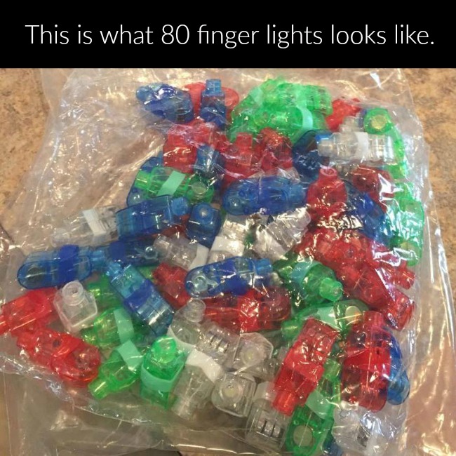80 finger lights