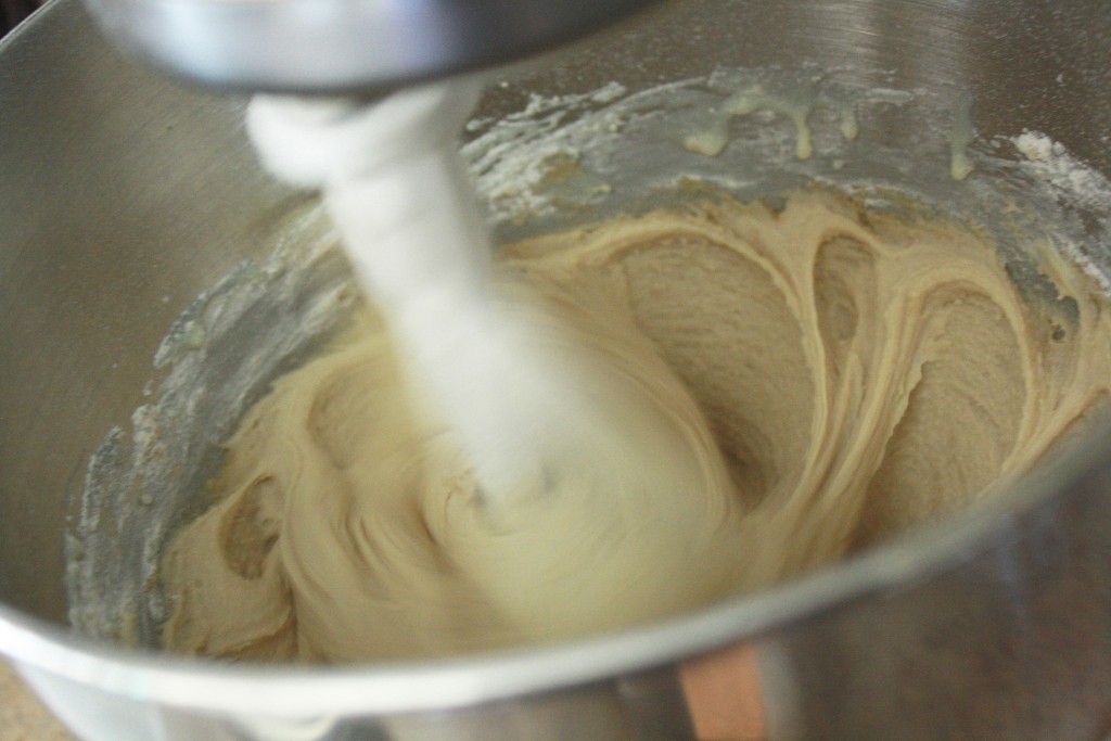 making cookie dough