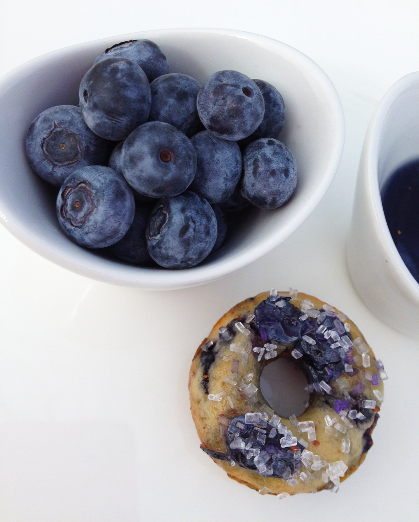 mini blueberry donut