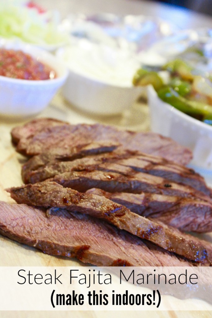 Make this steak fajita marinade recipe - lime juice, cumin and more make it absolutely delicious!!