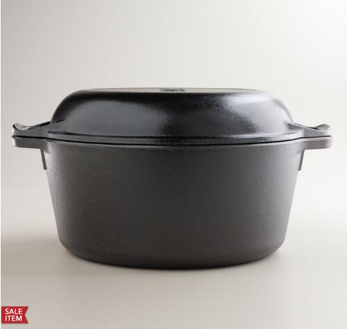 Lodge 5-Quart Double Dutch Oven