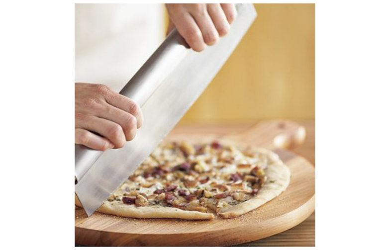 extra long stainless steel pizza cutter