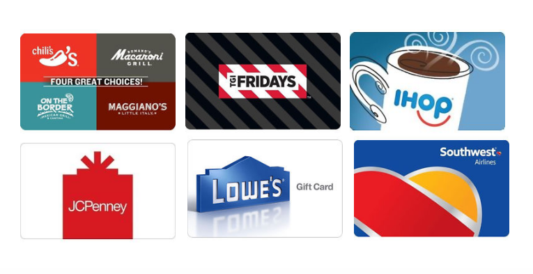 gift cards on sale