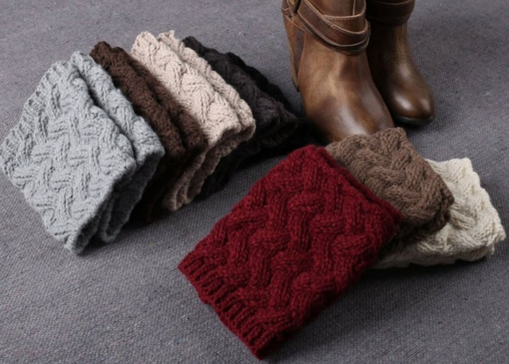 Cable Knit Boot Cuff