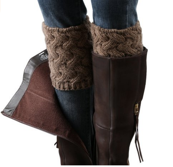 Cable Knit Boot Cuffs