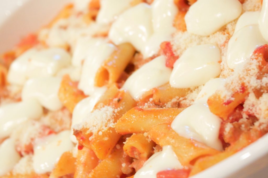 Four Cheese Baked Mostaccioli Recipe