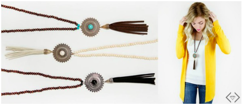 pendant and tassel necklace
