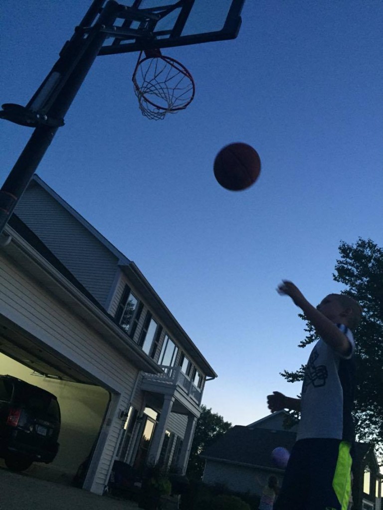 playing basketball outside #ad