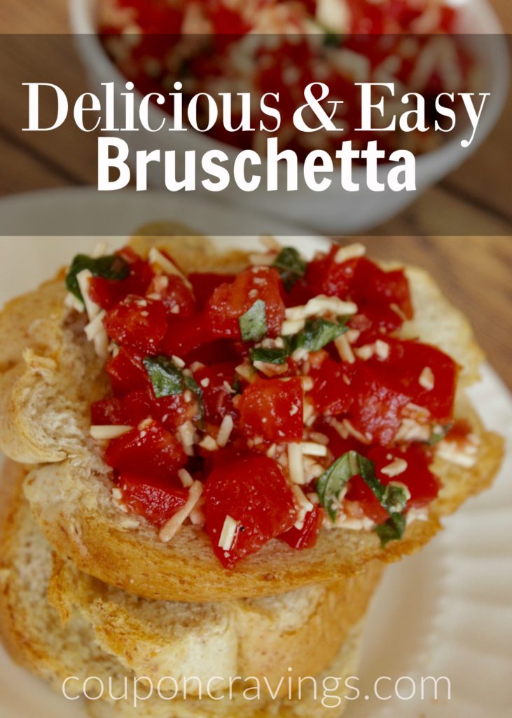 I am so glad I found the perfect bruschetta recipe! Easy appetizers don't com eas easy as this one and everyone loves it! 
