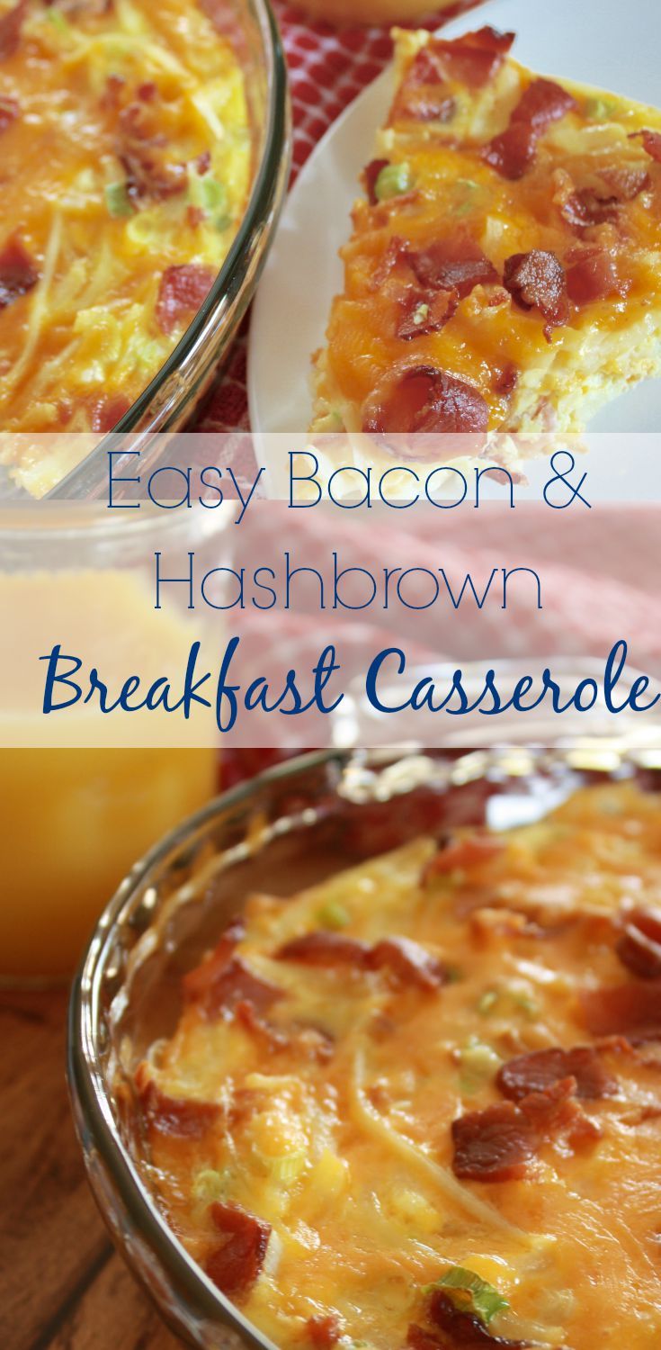 Bacon & Hashbrown Breakfast Casserole