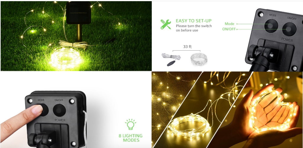 Amazon.com: Solar Copper Wire String Lights, as Low as $7.49 (Reg ...