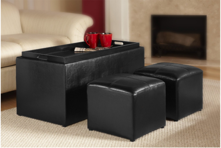 leather-storage-bench-with-2-side-ottomans-in-black