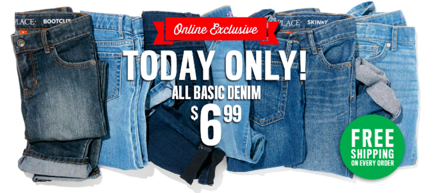 The Children's Place: Jeans ONLY $6.99 + FREE Shipping