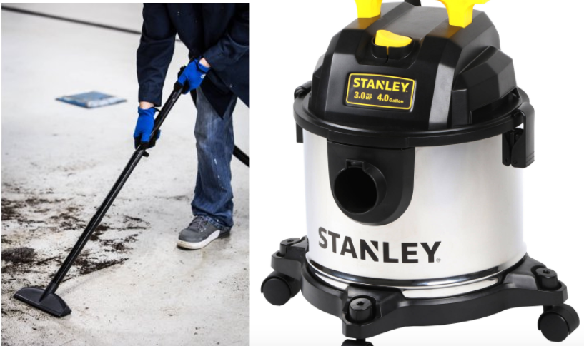 Stanley 4-Gallon Stainless Steel Wet:Dry Vacuum