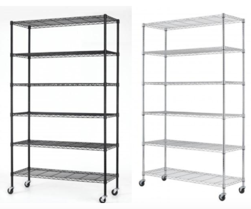 Commercial Size Adjustable Wire Metal Shelving Racks