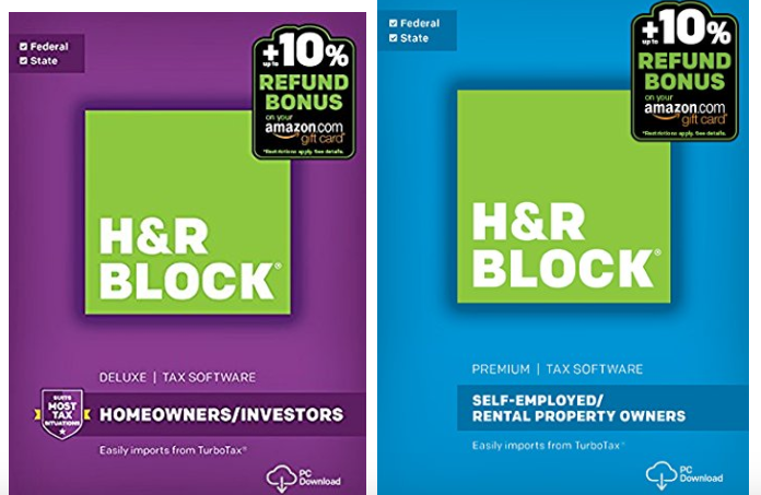 how do i download h&r block software from amazon