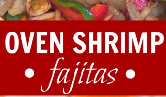 Are you looking for an easy shrimp dinner? This shrimp fajitas recipe - healthy, albeit is AMAZING! Total WOW dinner! And, an easy dinner, too!