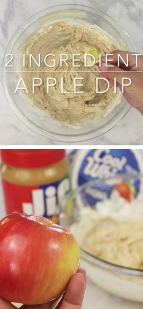 This apple dip recipe & peanut butter is AWESOME! My kids love this!! 