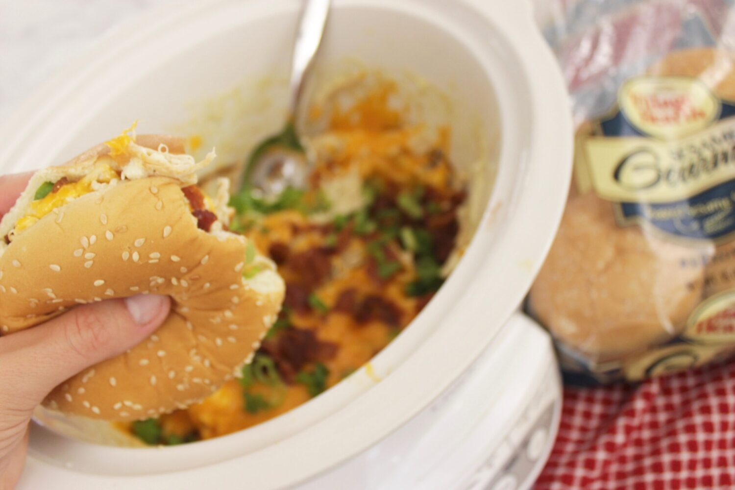 Crockpot Chicken Sandwiches