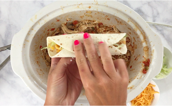 Crockpot Shredded Chicken Tacos