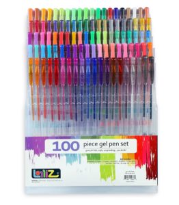 100 Colors LolliZ Gel Pens Tray Set
