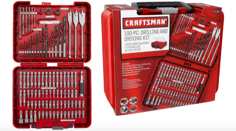 Sears.com: 100-Piece Craftsman Drill Bit Accessory Kit just $12.99