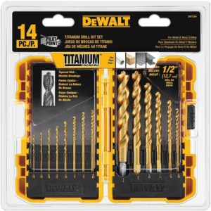 DEWALT 14-Piece Titanium Drill Bit Set