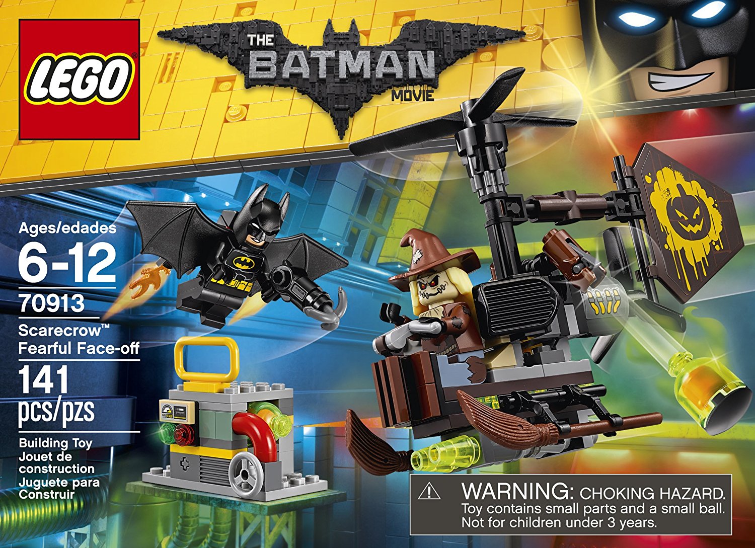 LEGO BATMAN MOVIE Scarecrow Fearful Face-Off $ -