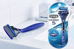 schick hydro 5 razor for men with flip trimmer