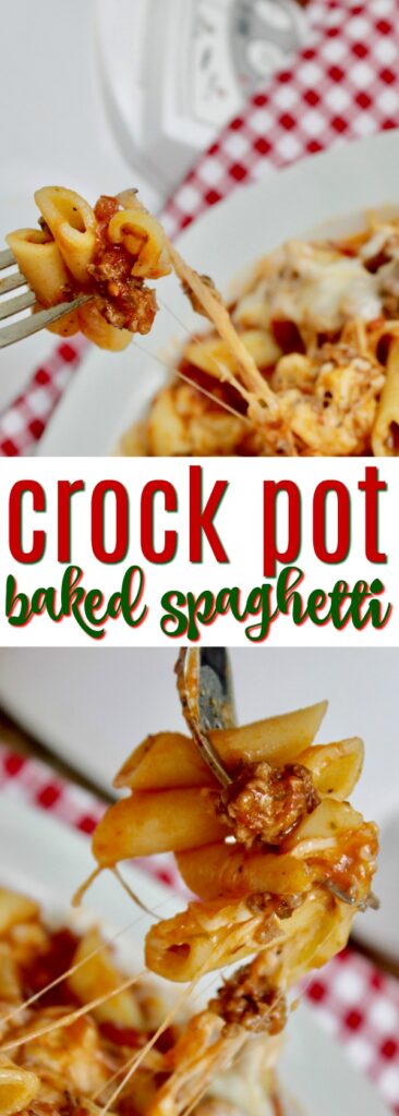 Looking for an easy dinner? This crockpot spaghetti is both easy and delicious! #crockpot #dinner #slowcooker #pasta