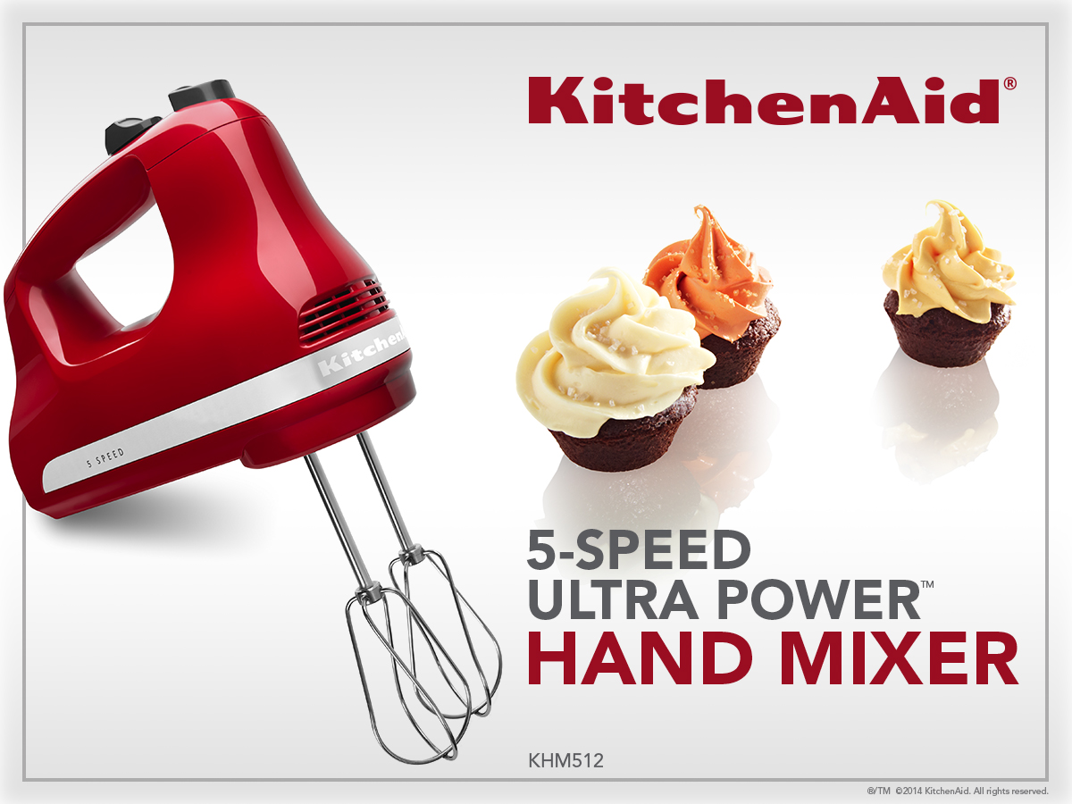 Kitchen Aid Ultra Power 5-Speed Hand Mixers - KHM512