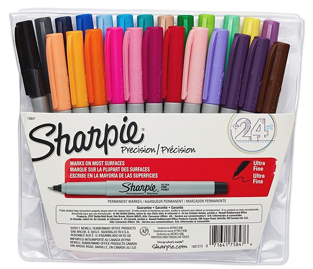 Sharpie 24-Count Ultra Fine Permanent Markers