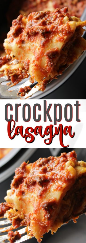 Looking for crockpot recipes for a crowd? This crockpot lasagna with cottage cheese is my new favorite! #crockpot #easydinner #easyrecipe #makeaheadmeal