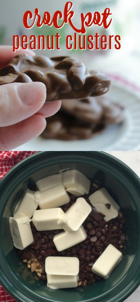 Make peanut clusters in crockpot - these are so Easy! 