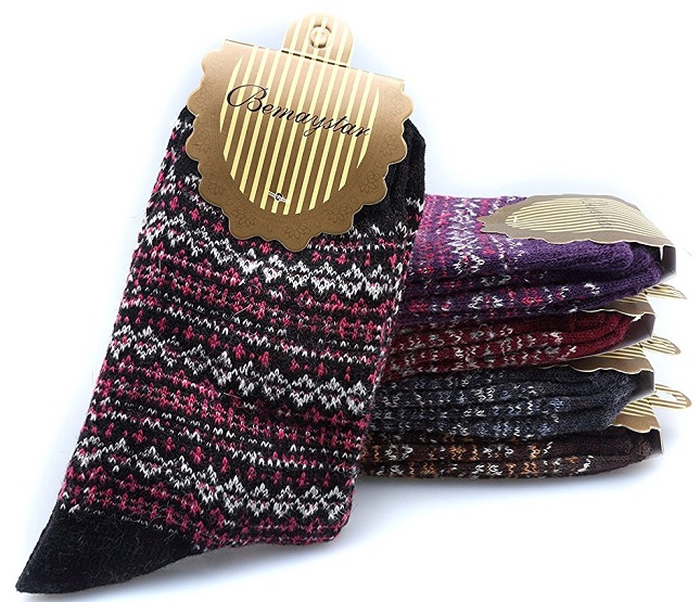 5-pack Nordic Wool Women’s Winter Socks