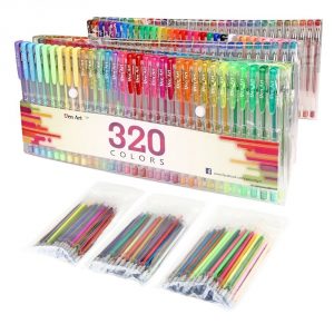 Gel Pen Set With 160 Colors + 160 Refills