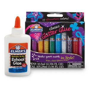 Elmer’s Glitter Pens + Bottle of White School Glue