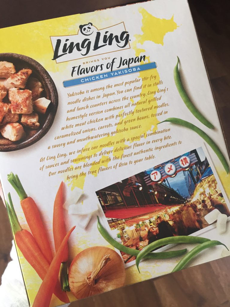 The Ling Ling Yakisoba Noodles box has great talking point ideas! #spon