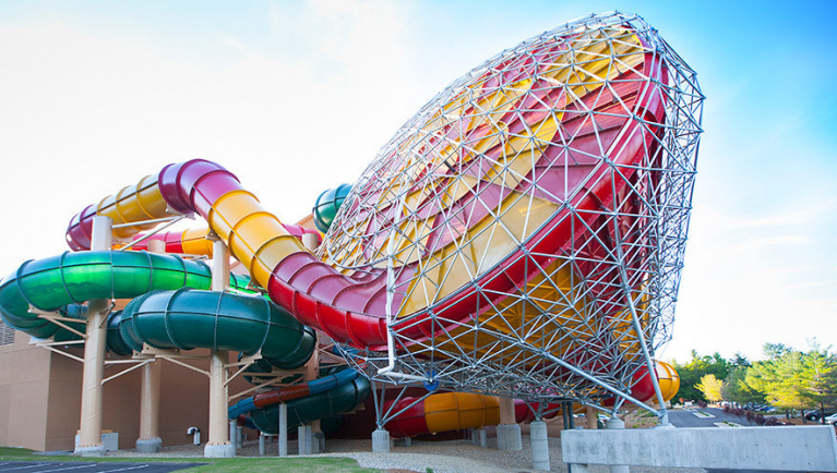 The water slides are included with a Great Wolf Lodge Groupon - even this one, the Tornado!